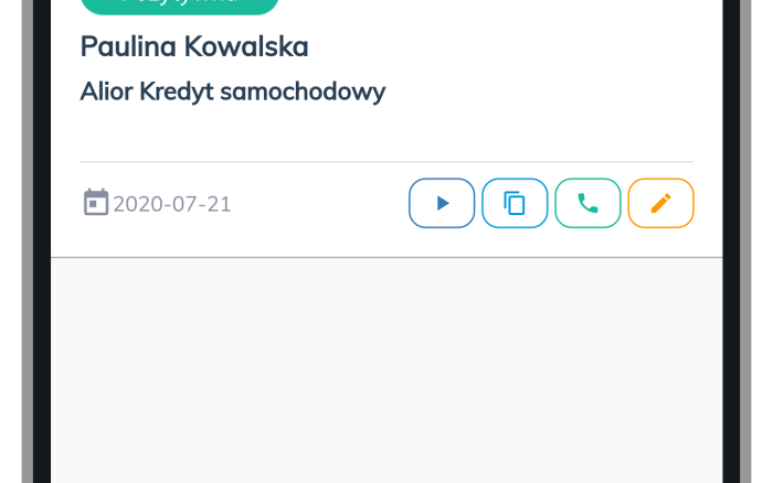 Aplikacja mobilna dla Pośrednika Kredytowego / Pośrednika leasingowego dostępna